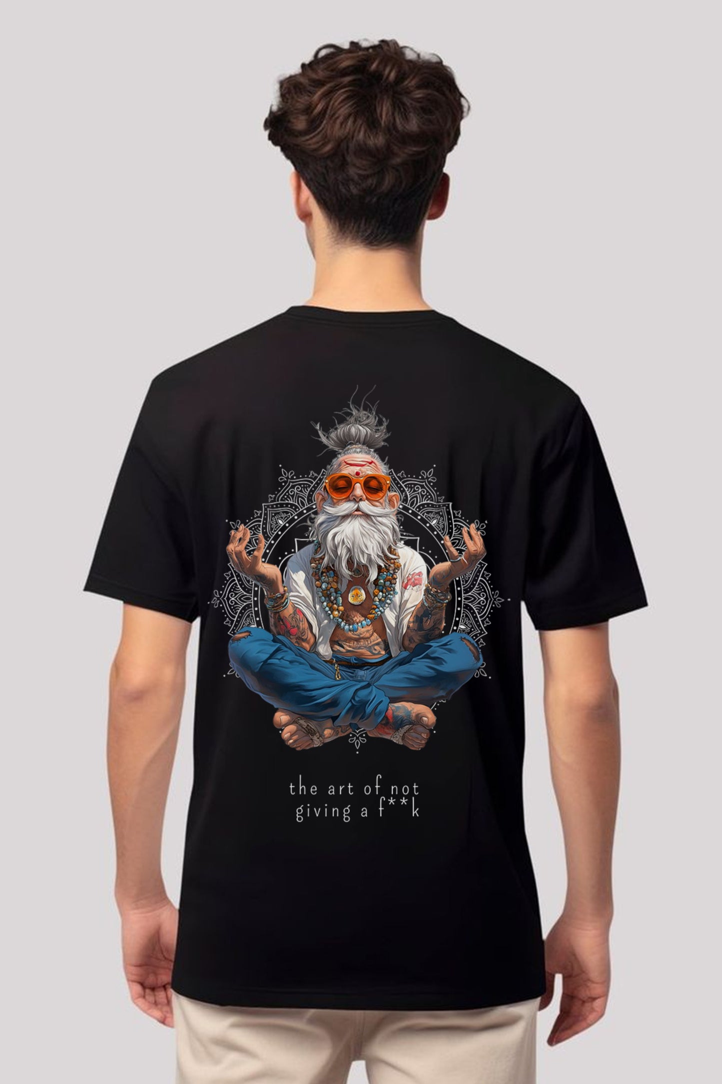 Calm-a-Sutra Black  Men's Oversized Tees