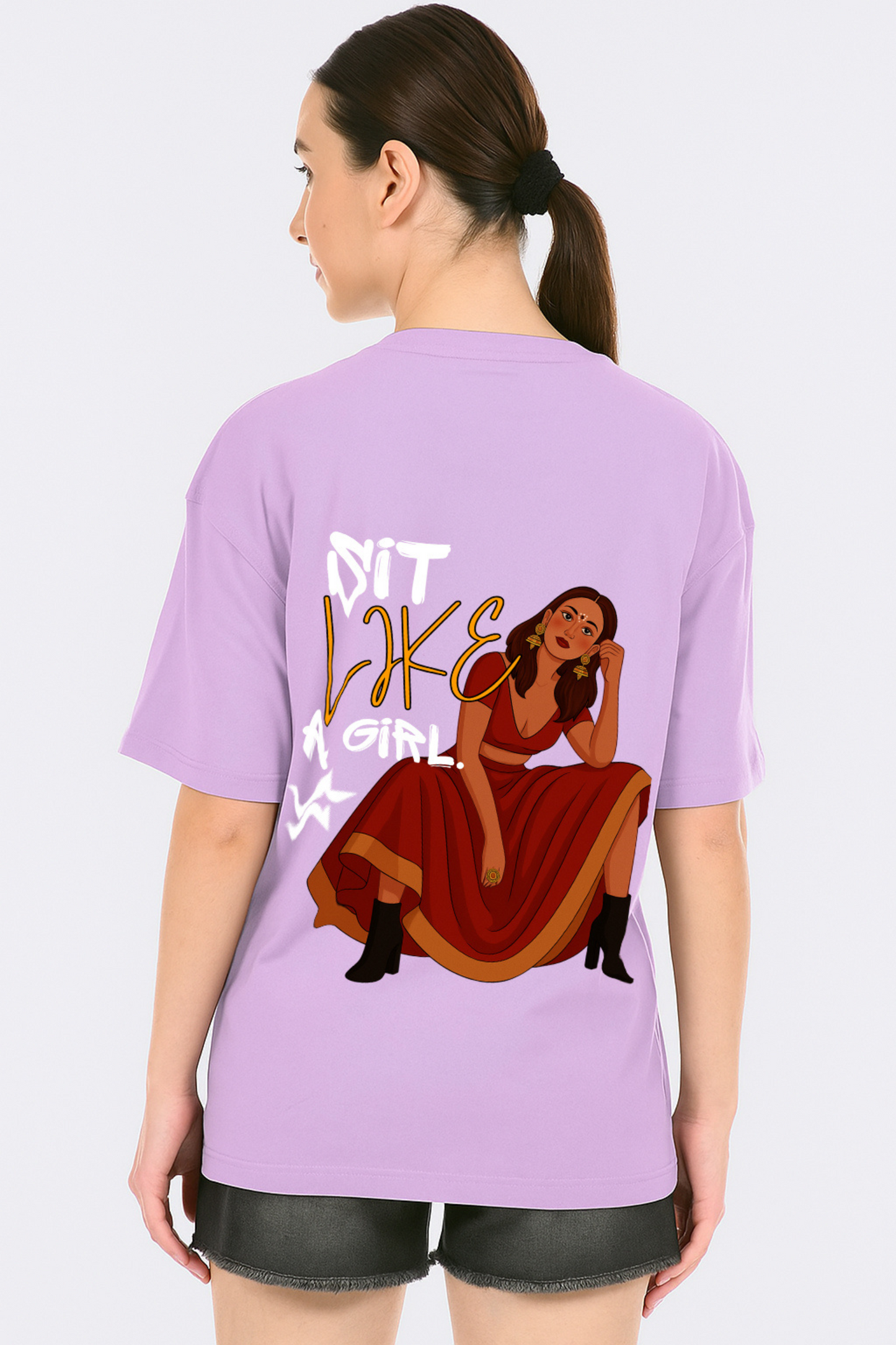 Rules Rewrite them Lavender Oversize tees